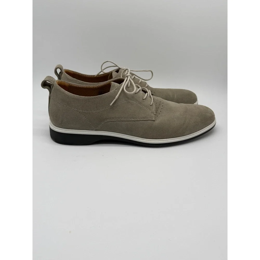 Amberjack The Original Navy Suede Derby Dress Shoes Men Sz 10.5 Gray Portugal
